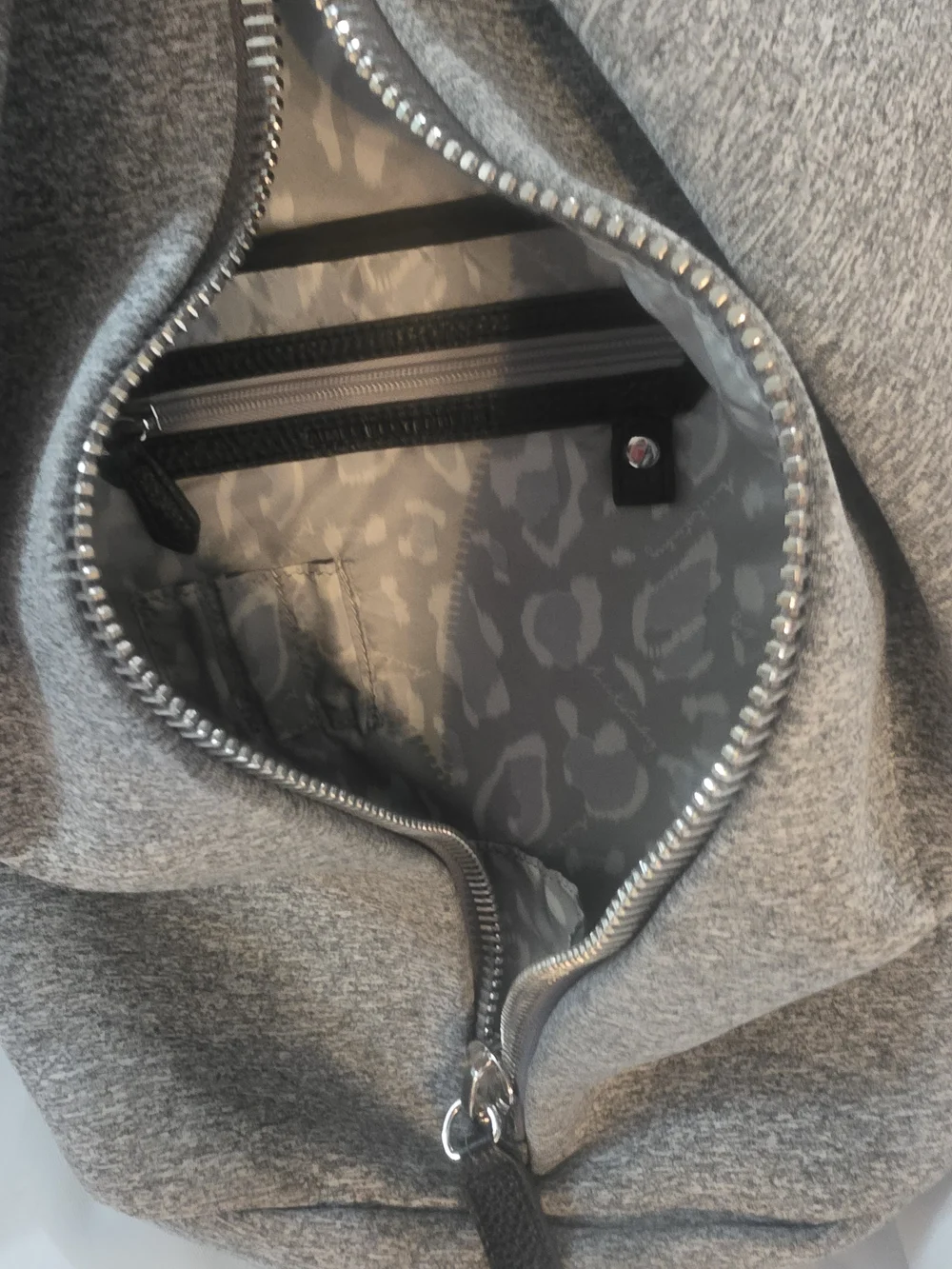 Aimee Kestenberg Gray  Sling Backpack with Front Zip